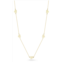 Ember Fine Jewelry 14k gold heart station necklace