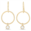 Non Branded lb exclusive 14k yellow gold 0.32 ct diamond earrings