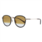 John Varvatos oval sunglasses v531 black-gold black/gold 51mm 531