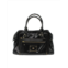 Anya hindmarch shirley satchel in navy blue patent leather