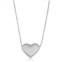 Fremada 14k white gold heart necklace (18 inch)