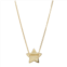 Adornia star pendant necklace with pave diamond gold