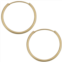 Fremada 14k yellow gold 1mm thick 16mm round tube endless hoop earrings