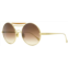 Roberto Cavalli womens round sunglasses rc1137 32g gold 58mm