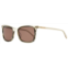 Diane Von Furstenberg womens kathryn sunglasses dvf682s 250 crystal/horn 52mm