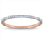 Pompeii3 3/8ct diamond eternity ring 14k rose gold womens stackable wedding band