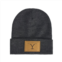 Concept One yellow stone pu patch beanie