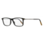 Ermenegildo Zegna mens rectangular eyeglasses ez5185 001 black/gunmetal 57mm