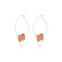 Eye Candy LA kite quartz earrings - blush