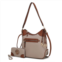 MKF Collection by Mia K josie vegan leather color block shoulder handbag