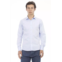 Baldinini Trend blue cotton mens shirt