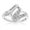 Vir Jewels 1/12 cttw diamond fashion swirl ring 10k white gold