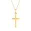 Ross-Simons italian 18kt yellow gold diamond-cut cross pendant necklace