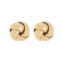Adornia knot stud earrings gold