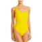 JADE Swim womens shimmer one-shoulder one-piece swimsuit