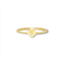 The Lovery gold puffy heart ring