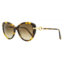 Omega womens cat eye sunglasses om0032 52g havana/gold 56mm