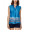 Vilebrequin rayures bleues silk-blend cover-up top