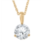 Pompeii3 1/4 ct solitaire diamond pendant available in 14k and platinum