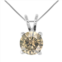 Vir Jewels 0.40 cttw champagne diamond solitaire pendant 14k white gold round with chain