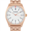 Nixon crew 39mm all rose gold/cream stainless steel watch a1186-2761