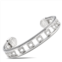 Charriol heart to heart sterling silver bangle bracelet size large