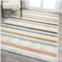 JONATHAN Y faiza moroccan striped geometric high-low multi/cream area rug