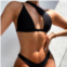NAVEN asymmetric kini in black | bikini set