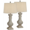 Pacific Coast Poly Wood Grey Wash Table Lamp - Set of 2