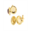 1928 Jewelry 14K Gold Plated Tigers Eye Oval Locket Cufflinks