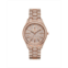 Jbw Womens Cristal Diamond (1/8 ct. t.w.) Watch in 18k Rose Gold-plated Stainless-steel Watch 38mm