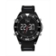 Rocawear Mens Analog-Digital Quartz Black Silicone Strap Watch 50mm x 58mm