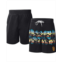 G-III Sports by Carl Banks Mens Black San Diego Padres Breeze Volley Swim Shorts