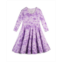 Mightly Girls Child Fair Trade Organic Cotton Print 3/4 Sleeve Twirl Dress