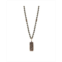 Karma and Luck Mens Breath of Fire - Matte Pyrite Dragon Pendant Necklace