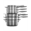 Calphalon Premier 10-Pc. Space-Saving Stainless Steel Cookware Set