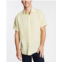 Nautica Mens Classic-Fit Solid Linen Short-Sleeve Shirt
