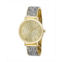 Bob Mackie Womens Gold-Tone Alloy Bracelet Glitz Watch 36mm