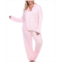 White Mark Womens Plus Size Pajama Set 2 Piece