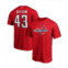 Fanatics Mens Tom Wilson Red Washington Capitals Team Authentic Stack Name and Number T-shirt