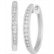 Forever Grown Diamonds Lab-Created Diamond Small Hoop Earrings (1/4 ct. t.w.) in Sterling Silver