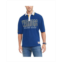 Tommy Jeans Mens Royal Golden State Warriors Stanley Pique Polo Shirt