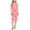 Miken Womens Twist-Front Midi Cover-Up Dress