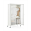 Costway Storage Wardrobe Cabinet Mobile Armoire Closet with Hanging Rod & Adjustable Shelf