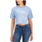 Self Esteem Juniors Butterfly Puff-Print Cropped T-Shirt