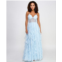 Pear culture Juniors Lace Corset Ruffled Gown
