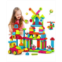 Contixo Stem Building Toys 244 Pcs Bristle Shape 3d Tiles Building Set Construction Learning Stacking For Boys & Girls Creative Educational Sensory Play Blocks Kit For Kids At Ages 3-8