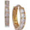 Macys Cubic Zirconia Hoop Earrings in 10k Gold