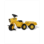 Rolly Toys Cat 3 Wheel Trike Pedal Tractor with Removable Hauling Trailer