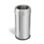 Halo Dual Deodorizer Round Open Top Stainless Steel Trash Can 16 Gallon